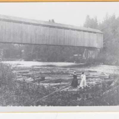 Baker Covered Bridge 1910 - Carver, Oregon