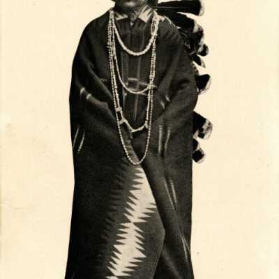 Native American Dave Rinearson of the Shoshone Tribe, Clackamas County.: Copyright: Clackamas County Historical Society; Origsize: 6x9; Origformat: Print-Photographic