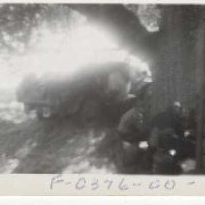 Fort Lewis -Two Unknown Persons Sitting by a Tree