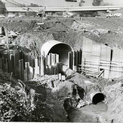 Installing Abernethy Creek Drain, #1.