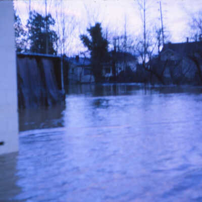 1964 Flood - Lower Washington Street - Oregon City Oregon