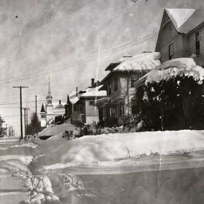 1919 Snowstorm - Oregon City - 6th and Jefferson