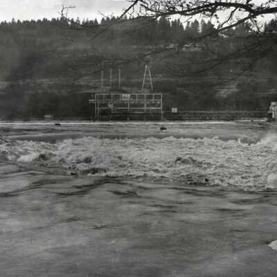 1964 Flood - Willamette Falls at Flood Stage