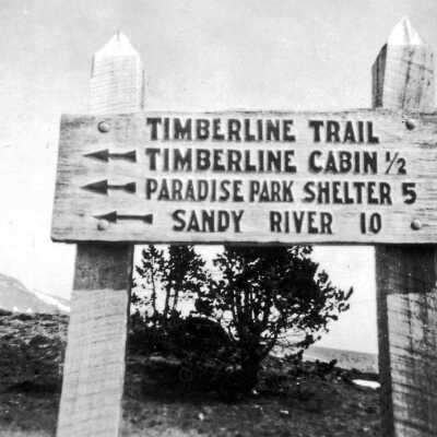 Trail Marker, near Timberline Lodge.
