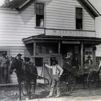 Springwater Store and Post Office. 1904: Copyright: None; Origsize: 8" x 10"; Origformat: Print-Photographic