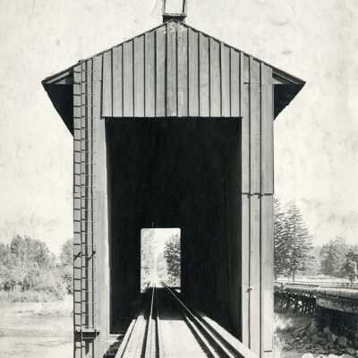 Railroad Trestle at Mulino over Molalla River.