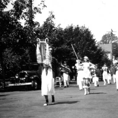 Territorial Days Parade 1948 - Oregon City - Seaside Girls Marching Band