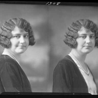 Photograph of a woman for Glenn Paulson - December 1929