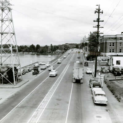 Oregon City 1950s - Traffic on Highway 99E, McLoughlin Blvd