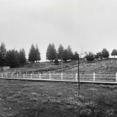 Oregon City 1890 c. - View of Library Park from 6th and John Adams Street