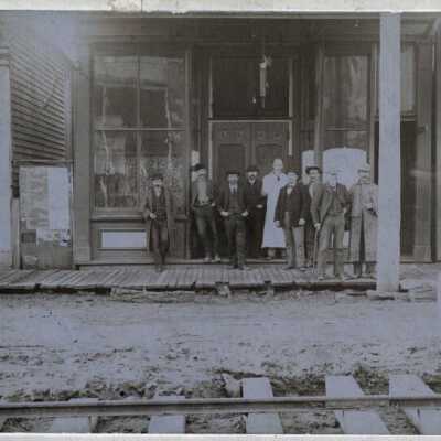 Young's Second Hand Store, Oregon City, 1903.: Origsize: 3" x 4"; Origformat: Print-Photographic
