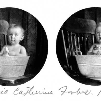Amelia Catherine Forbes Baby Photos. (B): Copyright: None; Origsize: 3" x 5"; Origformat: Print-Photographic