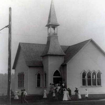 Willamette Methodist Church 1909: Copyright: None; Origsize: 8" x 10"; Origformat: Print-Photographic