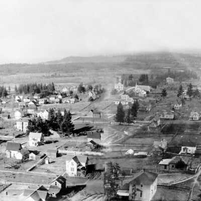 O.C. Above Bluff (B), 1896.: Copyright: None; Origsize: 3" x 5"; Origformat: Print-Photographic