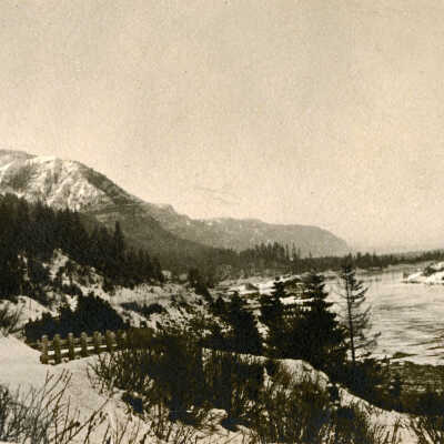 1921 Snowstorm - Columbia River Gorge - Cascade Locks