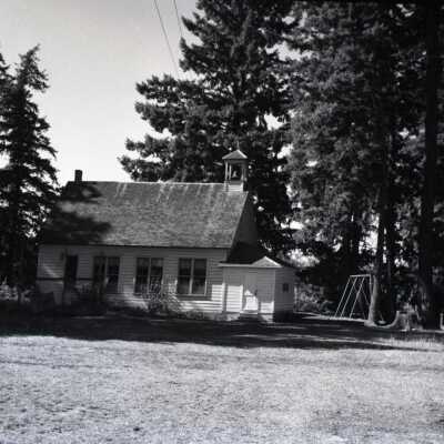 Needy School, District #40, Front-side View.