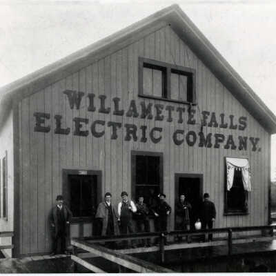 Montgomery Station of the Willamette Falls Electric Company - 1891