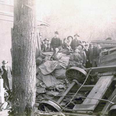 1890 Lake LaBish Train Wreck - Salem Oregon
