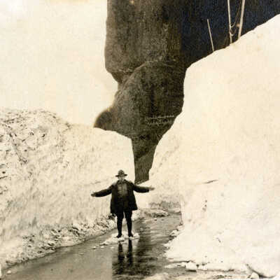 1921 Snowstorm - Columbia River Gorge - Near Oneonta