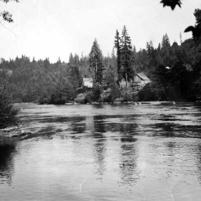 Mt. Hood, Sandy River: Copyright: Clackamas County Historical Society; Origsize: 5x7; Origformat: Print-Photographic