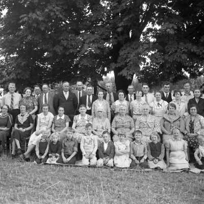 Family Group Photograph from negative