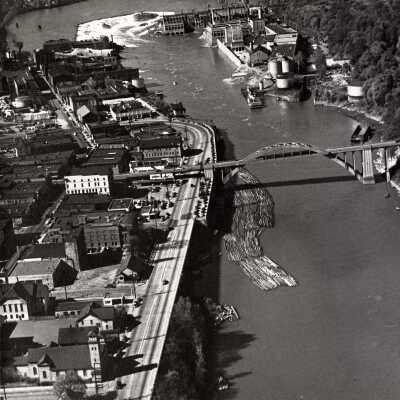 Oregon City 1947 - Aerial