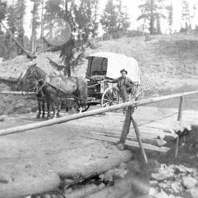 Will Glenn and Wagon - 1899