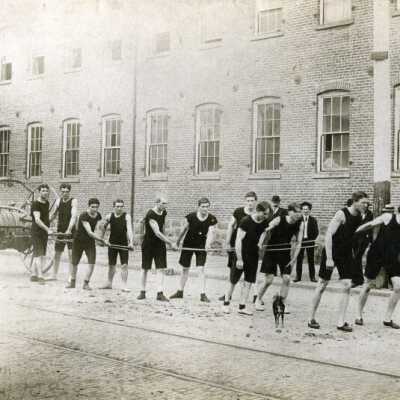 Oregon City Fire Department Hose Cart Team 1908