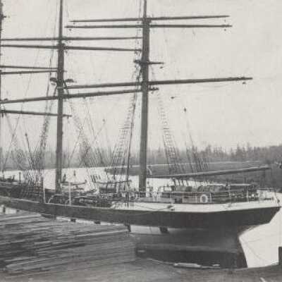 Loading lumber at the Westport Lumber Company