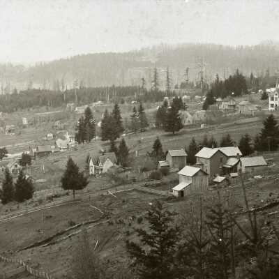 Oregon City 1897 - from Lower Falls View looking North