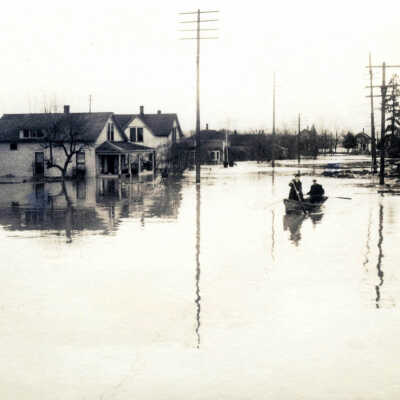 1922 Flood - North Oregon City.