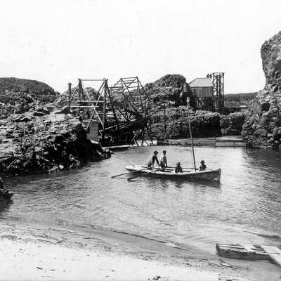 Fishwheel No. 5, The Dalles-Celilo area on Columbia River.