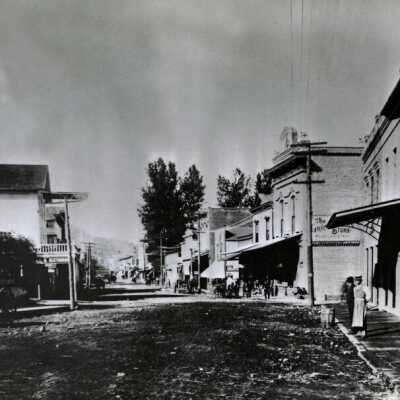 Oregon City Unpaved Street: Origsize: 4" x65"; Origformat: Print-Photographic