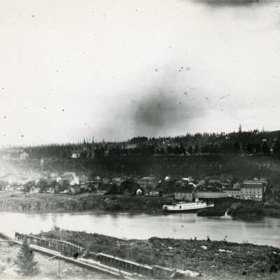Oregon City and the Boat Basin from West Linn