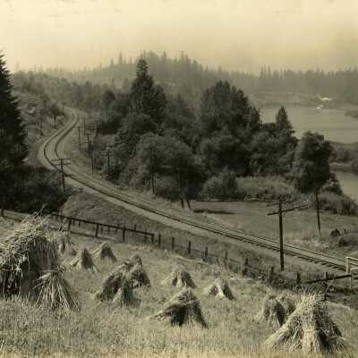 View Along the River Near New Era.