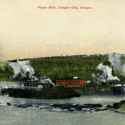 Willamette Falls and Paper Mills, 1910.