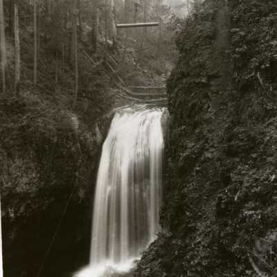 Clackamas River - 1914 - South Fork Lower Falls and Work on Pipeline