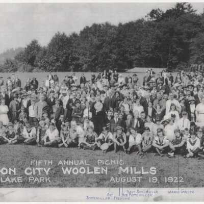 Fifth annual Picnic Oregon City Woolen mills 1922