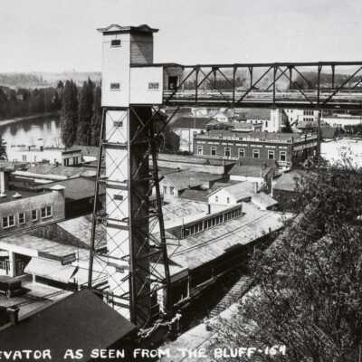 O.C. Elevator from Bluff, 1928: Copyright: none; Origformat: Other; Resolution: 800 DPI