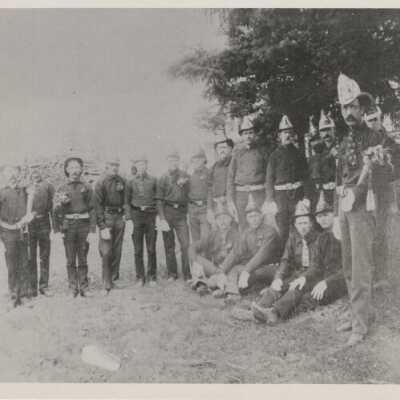 Oregon City Fire Dept. Fountain Hose Cart Company. May 31, 1891.