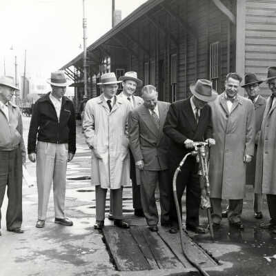 Oregon City Elevator Ground Breaking - 1954
