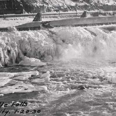 Willamette Falls January 1930 - Winter Freeze
