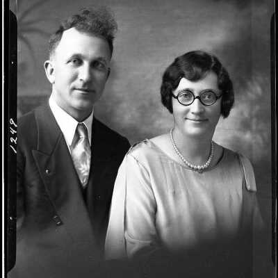 Photograph for Mr. and Mrs. Casper Huber - November 1929 - Negative