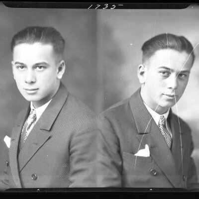 Photograph of a man for Harley Stubblefield - May 1930 - Negative