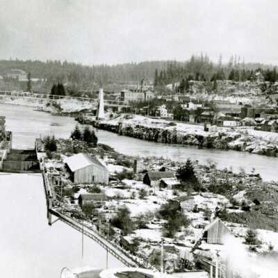 Lower End of Locks Viewed from Above. 1885: Copyright: None; Origsize: 6" x 8"; Origformat: Print-Photographic