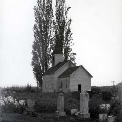 St. James Church, New Era. Back view.: Copyright: None; Origsize: 8" x 10"; Origformat: Print-Photographic