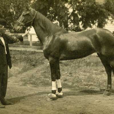 Clyde Scoffins with horse