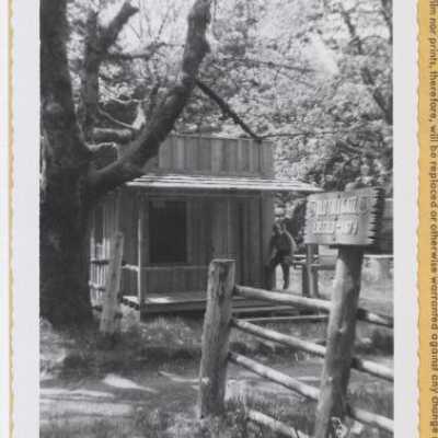 Barlow Trail toll gate reconstructed 1959