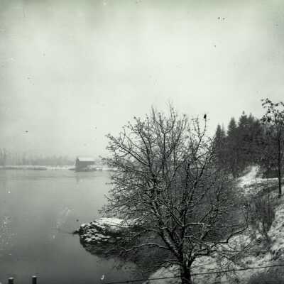 Snow Scene in back of Court House, 1899. #32(b) in series