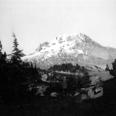 Mt. Hood, behind Timberline Lodge, Nov. 18, 1942.